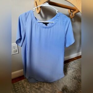 Banana Republic Hi-Low Hem Top, Serenity Blue, Size S